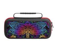 Compatible with Nintendo Switch Case, Indian Mandalas Dragonfly Protective Travel Carry Case Compatible with Switch Lite/Oled Console Case with Pockets for Accessories And Games