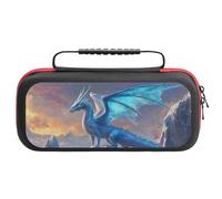 Compatible with Nintendo Switch Case, Majestic Ice Dragon Summit Travel Carry Case Compatible with Switch Lite/Oled Console Case, Protective Case with Pockets for Accessories & Games