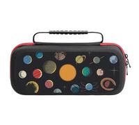 Compatible with Nintendo Switch Case, Planets And Their Moons Travel Carry Case Compatible with Switch Lite/Oled Console Case, Protective Case with Pockets for Accessories & Games