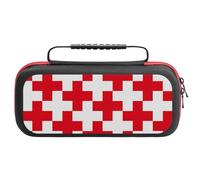 Compatible with Nintendo Switch Case, Red Cross 1 Travel Carry Case Compatible with Switch Lite/Oled Console Case, Protective Case with Pockets for Accessories & Games
