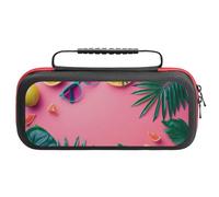 Compatible with Nintendo Switch Case, Summer Fruits And Sunglasses Travel Carry Case Compatible with Switch Lite/Oled Console Case, Protective Case with Pockets for Accessories & Games