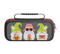 Compatible with Nintendo Switch Case, Summer Gnome 1 Travel Carry Case Compatible with Switch Lite/Oled Console Case, Protective Case with Pockets for Accessories & Games