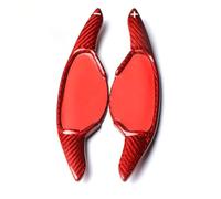Compatible With Nissan For Rogue 2021 1 Pair Carbon Fiber Steering Wheel Shifter Paddles Extend Sticker Car Interior Accessories(Red)
