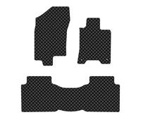 Compatible with Nissan Navara NP300 Rubber Floor Mats, (2016 Onwards) Black