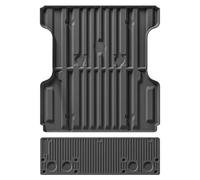 Compatible With Nissan Titan 2017-2024 TPE 3D Floor Mats Cargo Liner Trunk Pad Tray Accessories Black(Titan Trunk 2P)