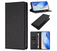Compatible with Nokia HMD Pulse Plus Case, Kickstand Flip Leather Wallet Book Case with Card Slots Shockproof Magnetic Closure Protective Phone Case Cover - Black