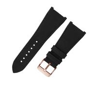 Compatible With OCTO FINISSIMO 103068 102713 FKM Leather Watch Strap Fluororubber Watchban 30-22mm Men
