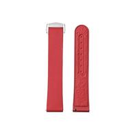 Compatible With Omega X Swatch Speedmaster 300 Snoopy MoonSwatch 20mm Fluororubber FKM Watch Strap Quick Release WatchBand Wristband(Red)