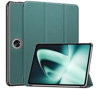 Compatible with OnePlus Pad 11.6inch 2023 Tri-Fold Smart Tablet Case,Hard PC Back Shell Slim Case Multi- Viewing Angles Stand Hard Shell Folio Cover with Auto Wake Sleep ZY (DARK GREEN)