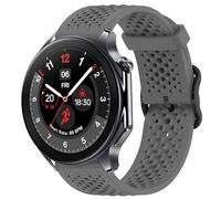 Compatible with OnePlus Watch 2R Bands, 22mm Silicone Band with Metal Buckle Compatible with OnePlus Watch 2 46mm / 2R / 1 Smart Watch, grey, 22mm size band