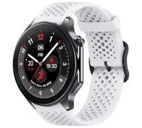 Compatible with OnePlus Watch 2R bands, 22mm Silicone band with Metal Buckle Compatible with OnePlus Watch 2 46mm / 2R / 1 Smart Watch (White, 22mm size band)