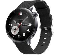 Compatible with OnePlus Watch 3 bands, 18mm, 22mm Breathable Nylon Woven Fabric Replacement Accessory Strap Compatible with OnePlus Watch 3, 2 46mm / 2R / 1 / 43mm Smart Watch (Black, 22mm size band)