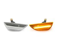 Compatible With Opel For Mokka X 2016 2017 2018 2019 Car Accessories Mudguard Marker Lamp Dynamic Turn Signal Light Side Indicator Light car Side Indicator(Clear,Dynamic)