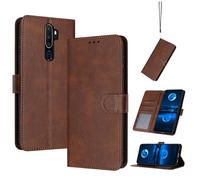 Compatible with Oppo A11X Leather Case,Compatible with Oppo A9 2020 CPH1937 CPH1939 CPH1941 / A5 2020 CPH1931 CPH1959 CPH1933 CPH1935 CPH1943 Case PU Leather Phone Flip Cover Brown