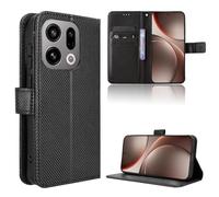 Compatible with OPPO Find X9 Wallet Case with Credit Card Holder PU Leather Flip Folio Phone Cover for OPPO Find X9, Black