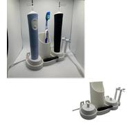 Compatible with Oral-b Electric Dual Toothbrush Wall Holder with space for Charger Sturdy organiser for OralB IO Desk Organiser/Holder
