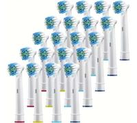Compatible with Oral B Electric Toothbrush Head p2/4000/3757/d12/3766 Braun Replacement Head Universal(20 pc)