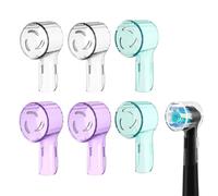 Compatible with Oral B iO Series iO4 iO5 iO6 iO7 iO8 iO9 Pro 3 Smart 6 Genius Electric Toothbrush Heads, GDFGMY 6 Pack Multicolor Transparent Toothbrush Head Dust Caps Portable Protective Covers for T