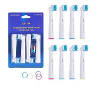 Compatible with Oral-B Precision Clean Toothbrush Heads Replacement Refills for Rechargeable Electric Toothbrush for Braun Oral B (Pack of 8)