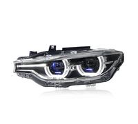 Compatible With Original LED Pair Car Lights Compatible With BMW 3 Series 2012-2019 F30 F35 F80 Dynamic Headlights DRL Halo Angel Eyes Projector Lens(For Original Haloge,2PCS_RHD)