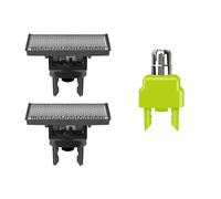 Compatible with Philips OneBlade Replacement Blade Set for QP2520/QP2630/QP6510 Models with Shaving Blades + Nose Hair Trimmer Head.(2 Blade and 1)