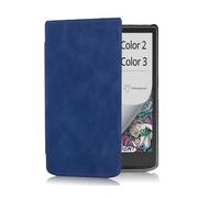 Compatible with PocketBook InkPad Color 3/2 7.8 Inch PB743 E-book Reader Case PU Leather Soft Cover with Auto Sleep/Wake(Blue)