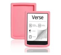 Compatible with Pocketbook Verse PB634 PB629 6'' Case e-Book Reader Silicone Lightweight Soft Tablet Back Cover Anti Drop(Pink)