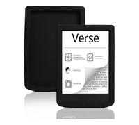 Compatible with Pocketbook Verse PB634 PB629 6'' Case e-Book Reader Silicone Lightweight Soft Tablet Back Cover Anti Drop(Black)