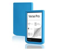 Compatible with Pocketbook Verse PB634 PB629 6'' Case e-Book Reader Silicone Lightweight Soft Tablet Back Cover Anti Drop(Blue)