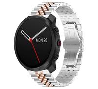 Compatible with Polar Vantage M3 bands, Lamshaw 22mm, 20mm Solid Stainless Steel Metal Band with Butterfly Folding Clasp Link Bracelet Compatible with Polar Unite, Ignite, Ignite 2, Ignite 3, Pacer