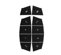 Compatible With Porsche For Cayenne 2003-2006 Car Multi-function Steering Wheel Control Button Switch Trim Cover Stickers Internal Button Stickers