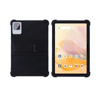 Compatible with PRITOM Tab12 10.1 Inch Tablet Case, Soft Silicone Adjustable Stand Shockproof Protection Cover Kids Friendly(Black)