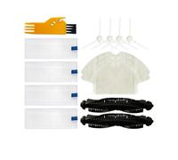 Compatible With Qihoo 360 S6 Robotic Vacuum Cleaner Main Brush Side Brush Hepa Filter Mop Cloth Rag Replacement Spare Parts Accessories(Color:Set 3)