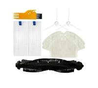 Compatible With Qihoo 360 S6 Robotic Vacuum Cleaner Main Brush Side Brush Hepa Filter Mop Cloth Rag Replacement Spare Parts Accessories(Color:Set 2)