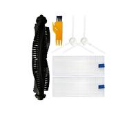 Compatible With Qihoo 360 S6 Robotic Vacuum Cleaner Main Brush Side Brush Hepa Filter Mop Cloth Rag Replacement Spare Parts Accessories(Color:Set 1)