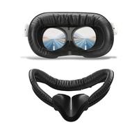 Compatible with Quest 2 Face Pad Replacement, VR Face Interface Bracket with Light Blocking Nose,VR PU Leather Face Pad Protective for Meta Quest 2,Sweat-Proof Face Cover Cushion VR Accessories