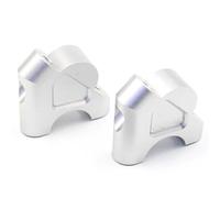 Compatible With R1250GS 2018 2019 For S1000XR 2015 2016 2017 2018 Handlebar Riser Clamp Back For Move Mount Motorcycle Dirt Bike Handlebar Riser Motorcycle Bar Risers(Silver)