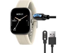 Compatible with RADLEY Series 55 Smart Watch for Women Charger, Lamshaw 2 Pin Magnetic USB Replacement Charging Compatible for RADLEY Series 55 Smart Watch 1.75" (Black, USB A)
