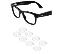 Compatible with Ray-Ban Meta Wayfarer Eyeglass Nose Pad, 8 Pairs Soft Silicone Nose Pads, Anti Slip Replacement Nose Pads, Clear