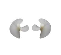 Compatible With RC Boat Models 2 Pairs DIY 2mm Propellers D22mm D26mm 28mm 36mm 42mm CW CCW Electric Nylon Prop Screw For 2mm Shaft Aftermarket Replacement(42mm)