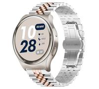 Compatible with Reebok Pulse Smartwatch Bands, Lamshaw Stainless Steel Metal Replacement Straps Compatible with Reebok Pulse/Icon Smartwatch 2025, Pulse-Round, Metal, 1