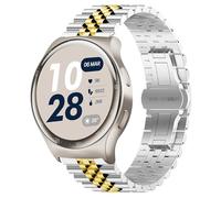 Compatible with Reebok Pulse Smartwatch Bands, Lamshaw Stainless Steel Metal Replacement Straps Compatible with Reebok Pulse/Icon Smartwatch 2025, Pulse-Round, Metal, 1