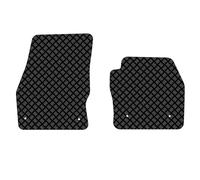 Compatible with/Replacement for Ford Transit Connect Front Rubber Floor Mats 3MM, (2014 Onwards) Black