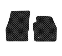 Compatible with/Replacement for Ford Transit Connect Front Rubber Floor Mats 3MM, (2014 Onwards) Black