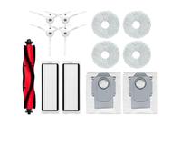 Compatible With Roborock Q Revo / P10 A7400RR Robot Vacuums Cleaner Main Side Brush Hepa Filter Mop Cloths Rag Dust Bag Parts Accessories(Set 1)