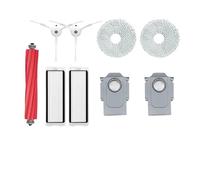 Compatible With Roborock Q Revo / P10 A7400RR Robot Vacuums Cleaner Main Side Brush Hepa Filter Mop Cloths Rag Dust Bag Parts Accessories(Set 3)