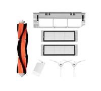 Compatible With Roborock S6 S5 MAX S50 S51 Parts 2pcs HEPA Filter 1pcs Main Brush 2pcs Side Brush+1pcs Main Brush Cover Accessories(Suit 1)
