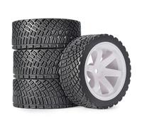 Compatible With Rolly For HPI WR8 For HSP 94177 For WLtoys 144001 4PCS 12mm Hex 67mm Rubber Tires Wheel Rim For 1/14 1/10 RC Car RC Tire Set