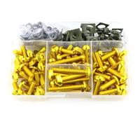 Compatible With S1000RR For S1000R For S1000XR Motorcycle Fastener Clip Screw Bolts Screws Washers Clips Fairing Bolt Kit Motorcycle Bolt(Yellow)
