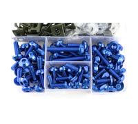 Compatible With S1000RR For S1000R For S1000XR Motorcycle Fastener Clip Screw Bolts Screws Washers Clips Fairing Bolt Kit Motorcycle Bolt(Blue)